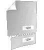 Eintrittskarte DIN A8 perforiert & 2 x nummeriert (4/0 einseitig bedruckt)