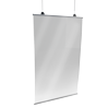 Virenbanner mit Klemmschienenset zum Abhängen 50 x 100 cm, unbedruckt