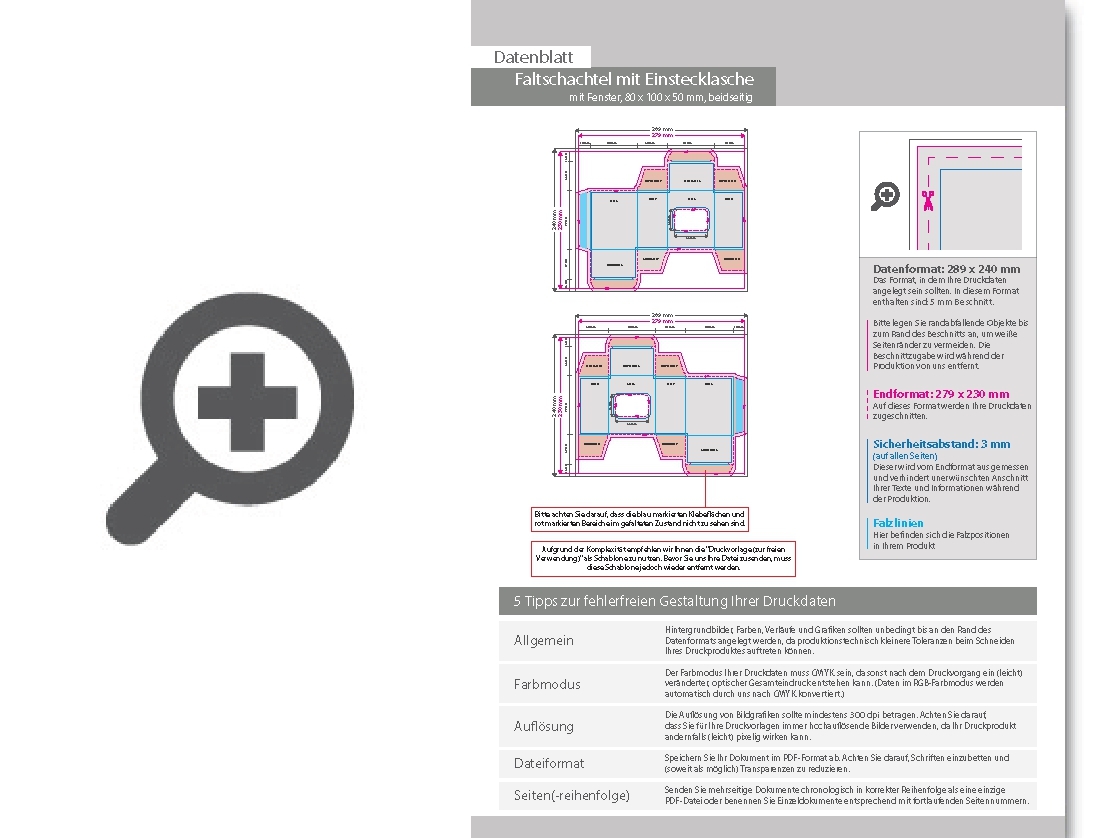 Product Bild faltschachtel_(8_cm_x_10_cm_x_5_cm)_beidseitig_bedruckt_5_4-farbig_(cmyk_+_sonderfarbe)_mit_gestanztem_fenster