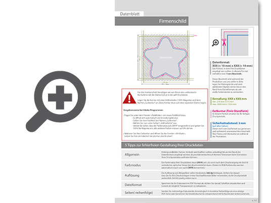Product Bild firmenschild_in_stern-form_konturgefr__st__einseitig_4_0-farbig_bedruckt