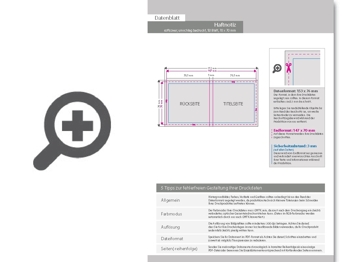 Product Bild haftnotizen_70_x_70_mm_mit_50_blatt_im_bedruckten_kartonumschlag