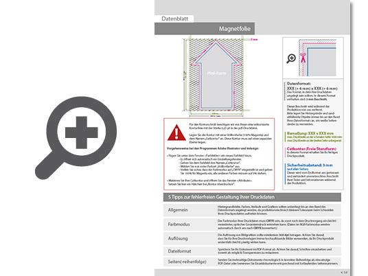 Product Bild hochwertige_kfz-magnetfolie_in_pfeil-form