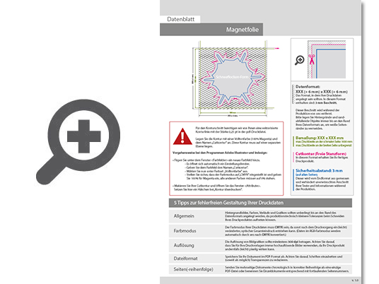Product Bild hochwertige_kfz-magnetfolie_in_schneeflocke-form