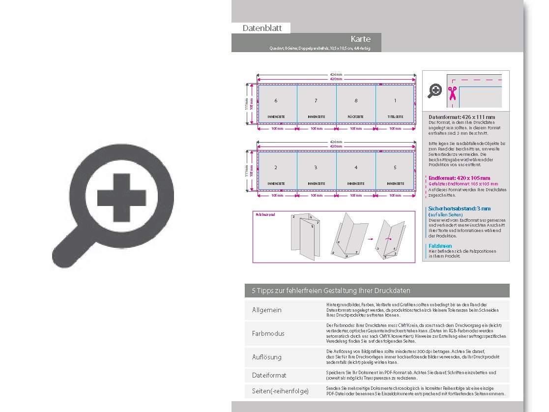 Product Bild hochzeitskarte__gefalzt_auf_quadrat_10_5_cm_x_10_5_cm__vertikaler_doppelparallelfalz__8-seitig