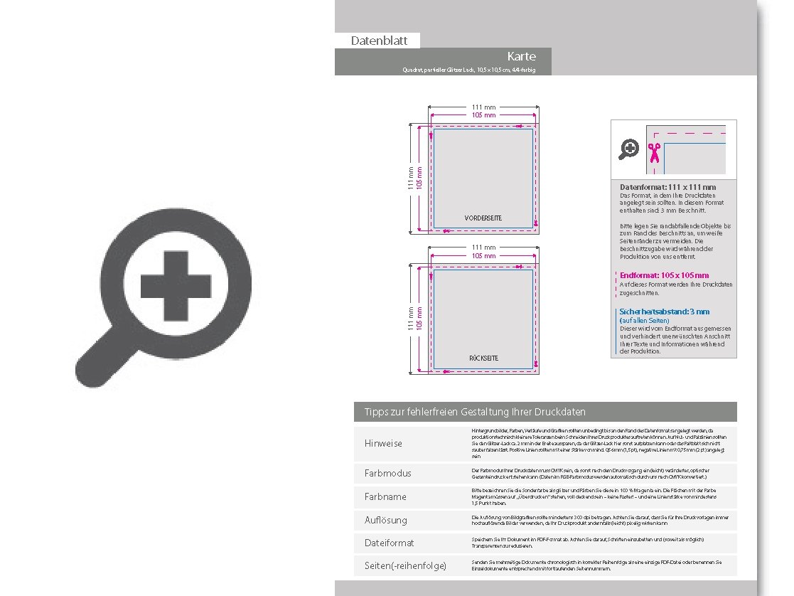 Product Bild hochzeitskarte_105_x_105_mm_4_4_farbig_mit_beidseitig_partieller_glitzer-lackierung